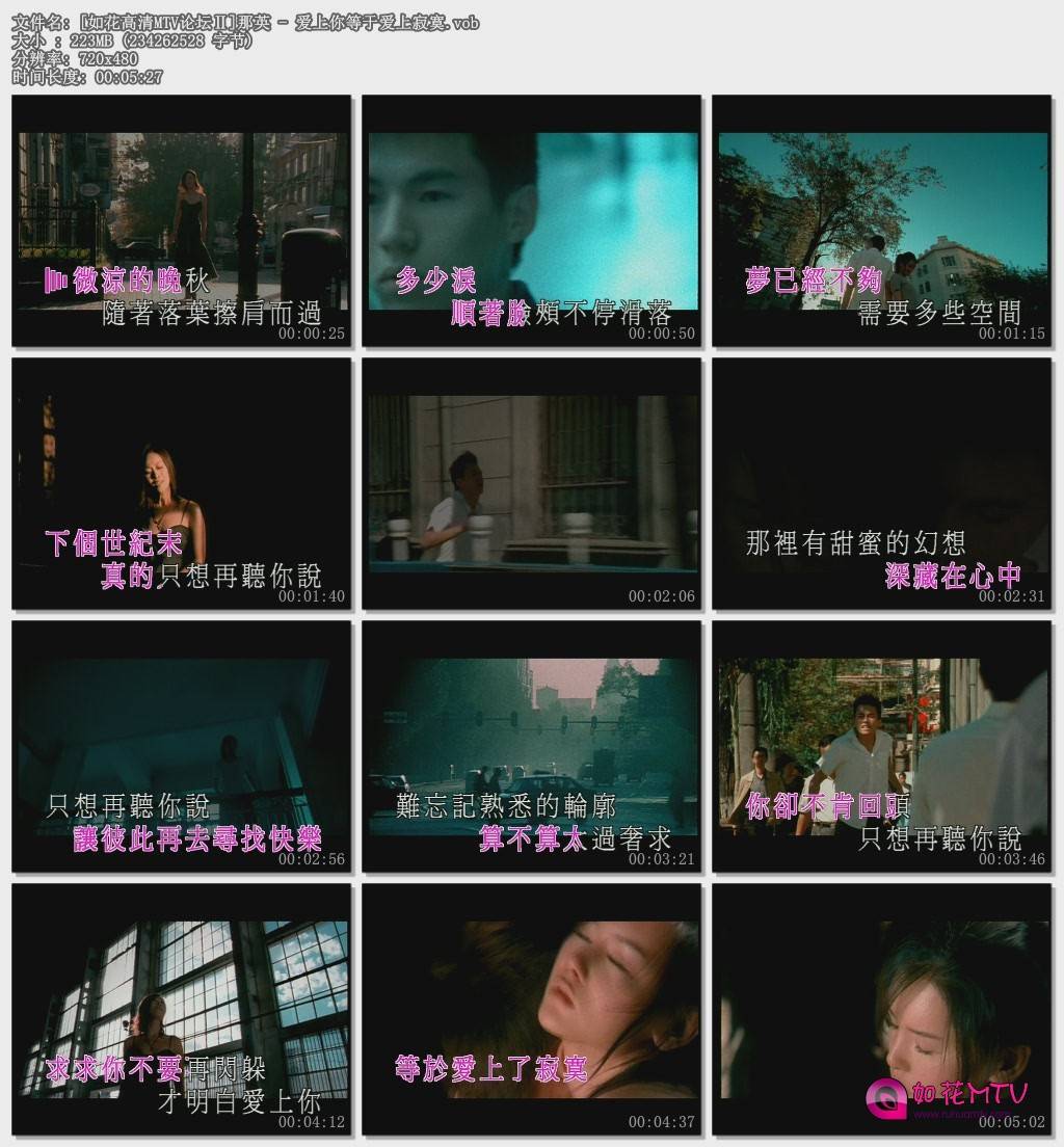 [如花高清MTV论坛Ⅱ]那英 - 爱上你等于爱上寂寞.vob.jpg